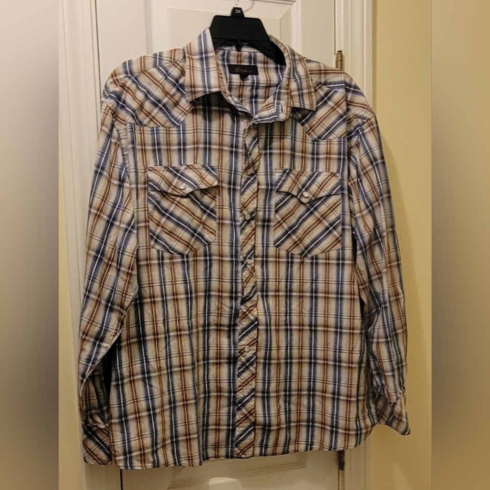 STUDIO 10 Mens XXL Shirt- Stunning dress shirt, Snap Closures